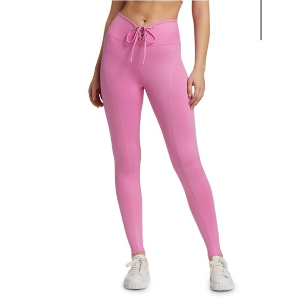 Year of Ours Pink Gloss Football Leggings Size Small $114 - Luxury Workout Pants - Picture 4 of 14